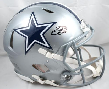 Emmitt Smith Signed Dallas Cowboys Full Size Speed Authentic Helmet - Black