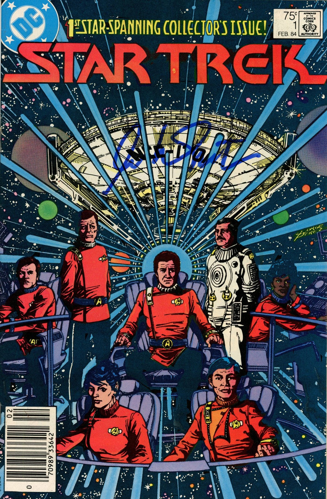 William Shatner Autographed Star Trek DC Comic Book (Beckett Witnessed)