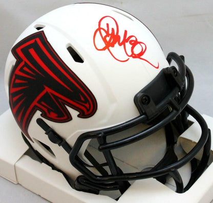 Jamal Anderson Autographed Atlanta Falcons Lunar Speed Mini Helmet