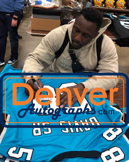 Thomas Davis Signed Carolina Panthers Custom Blue Jersey (BAS COA)