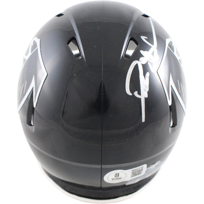 Deion Sanders Atlanta Falcons Autographed Throwback Mini Helmet (BAS)