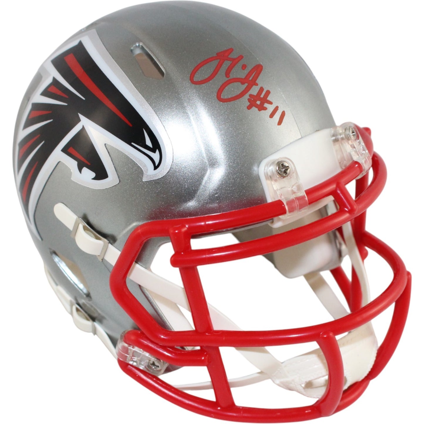 Julio Jones Atlanta Falcons Flash Alternate Mini Helmet Autographed