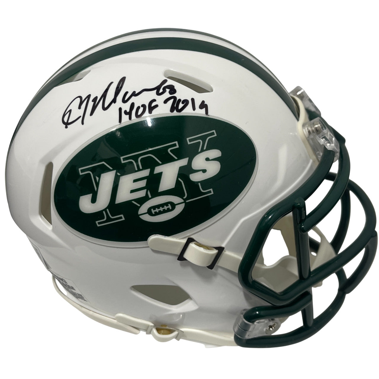 Kevin Mawae Signed New York Jets Throwback Mini Helmet (HOF 2019)