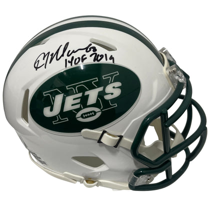 Kevin Mawae Signed New York Jets Throwback Mini Helmet (HOF 2019)
