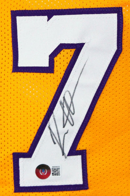 Ron Artest Autographed Los Angeles Lakers Custom Yellow Jersey