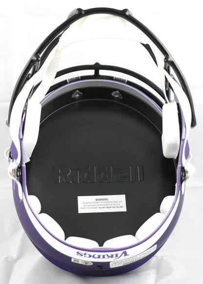 Randy Moss Signed Minnesota Vikings Full Size Speed Helmet - Yellow