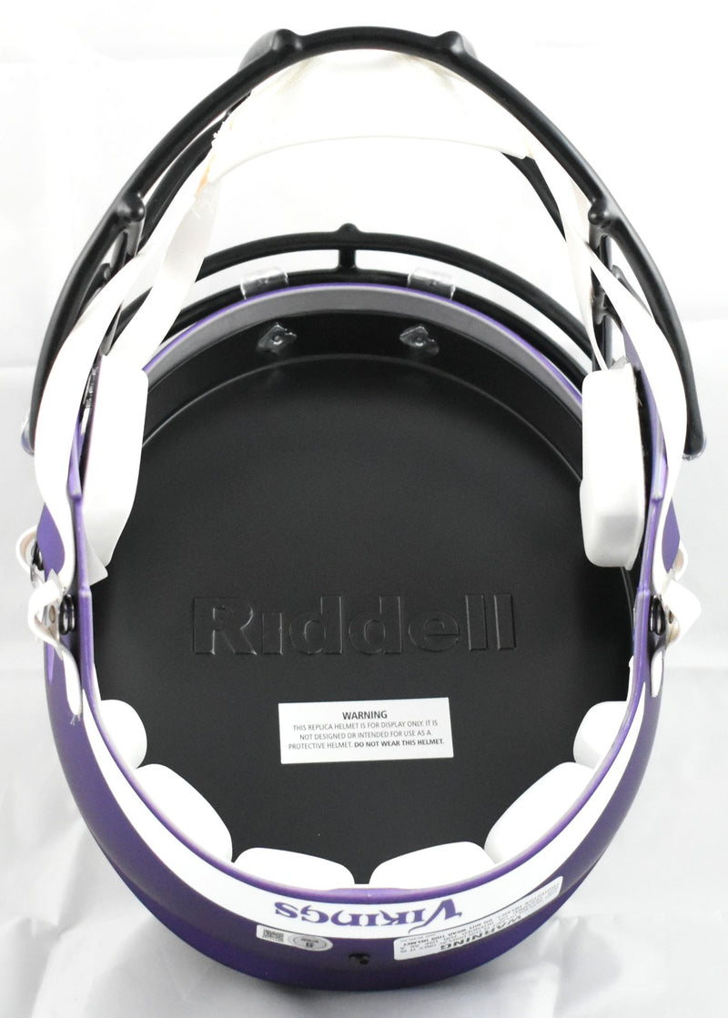 Randy Moss Signed Minnesota Vikings Full Size Speed Helmet - Yellow
