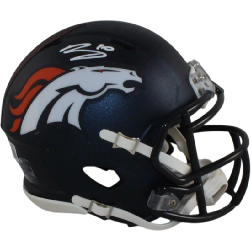 Bo Nix Autographed Denver Broncos Mini Helmet