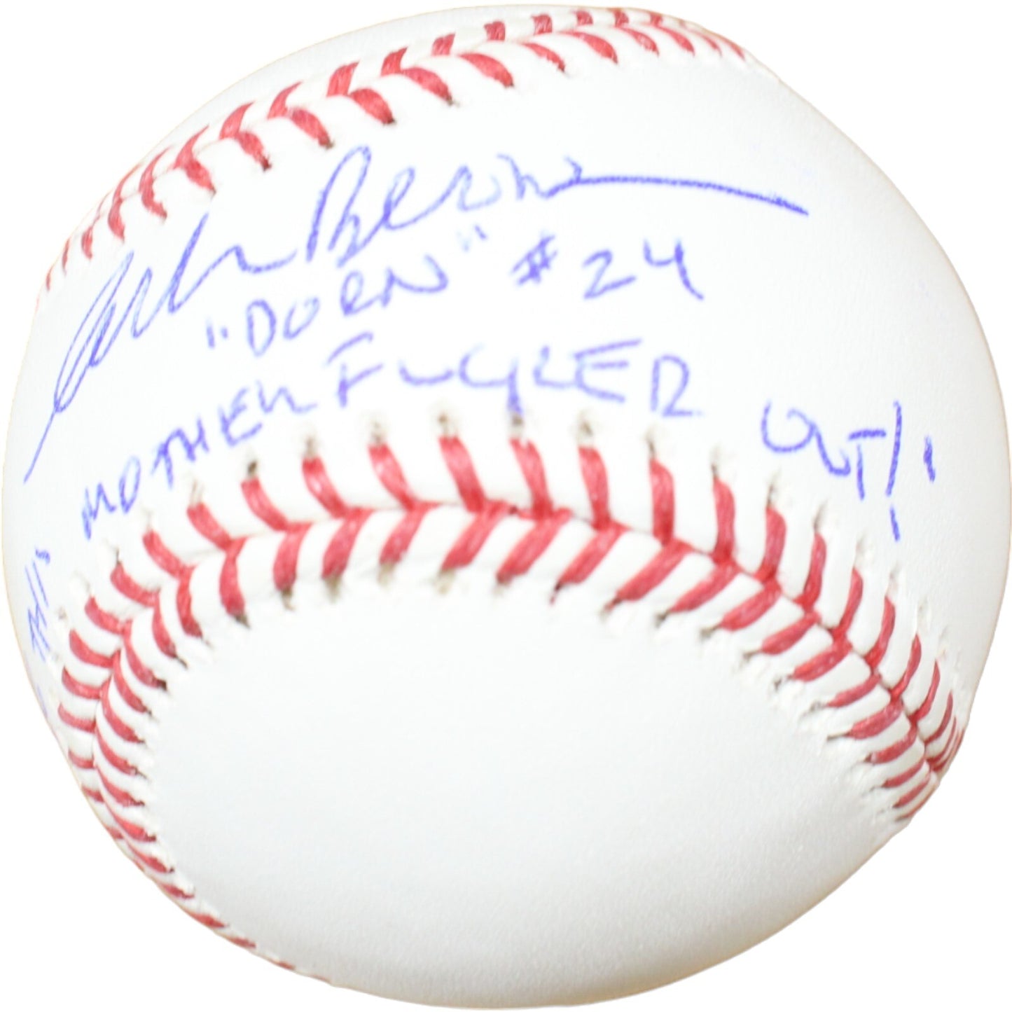 Corbin Bernsen Signed Baseball Inscribed "Strike This..." Beckett BAS