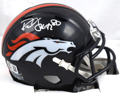 Rod Smith Signed Denver Broncos White Speed Mini Helmet