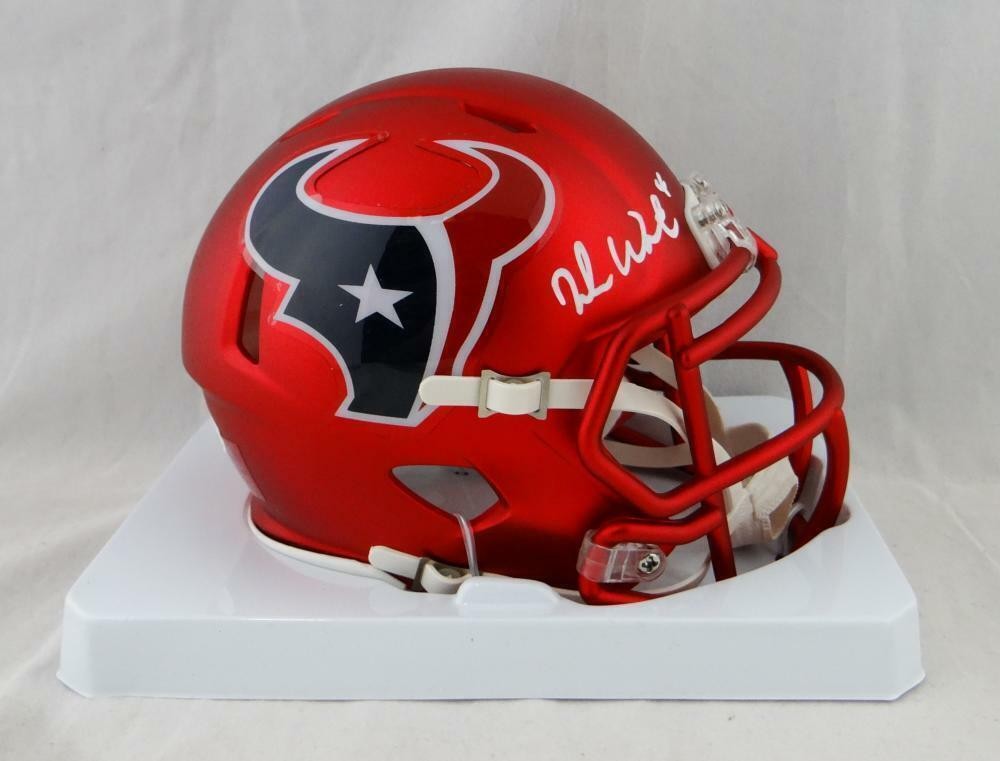 Deshaun Watson Signed Houston Texans Blaze Mini Helmet