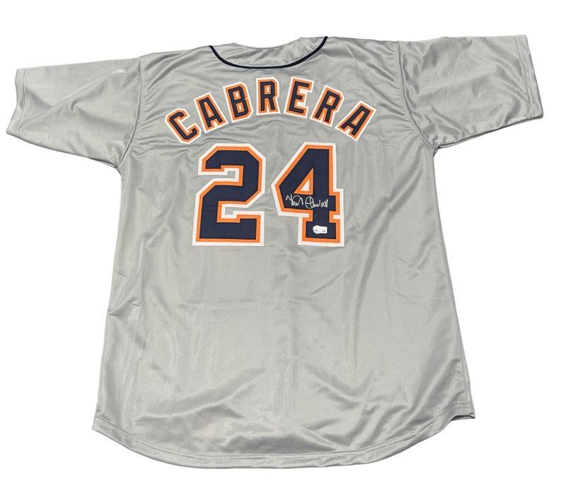 Miguel Cabrera Signed Detroit Tigers Custom Jersey (BAS COA)