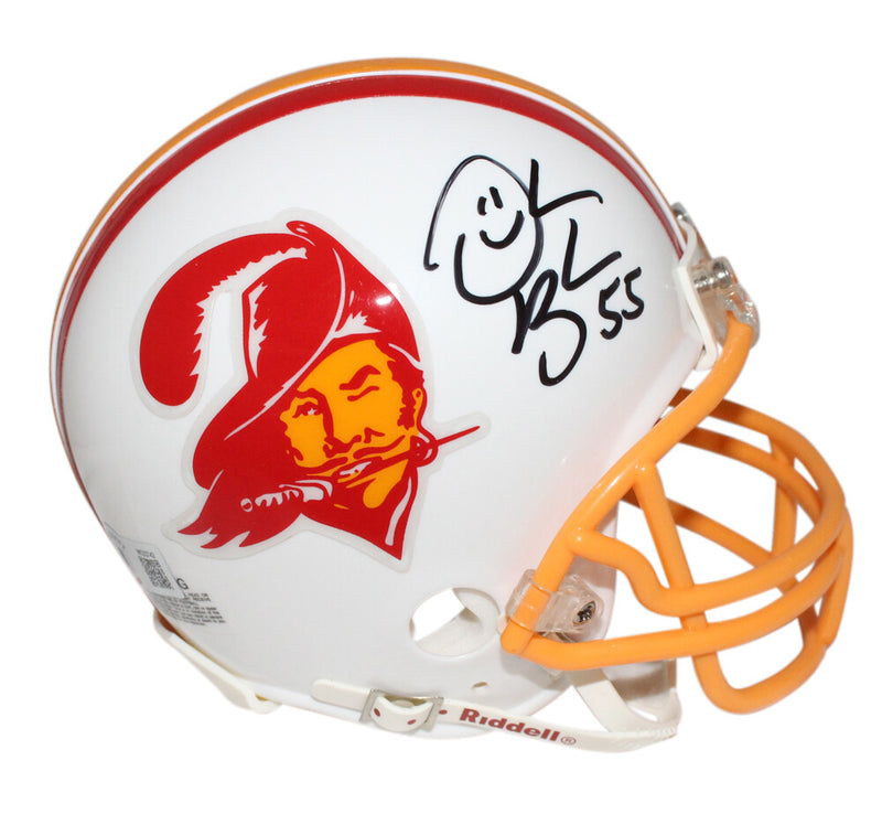 Derrick Brooks Tampa Bay Buccaneers Signed Throwback Mini Helmet (Beckett)