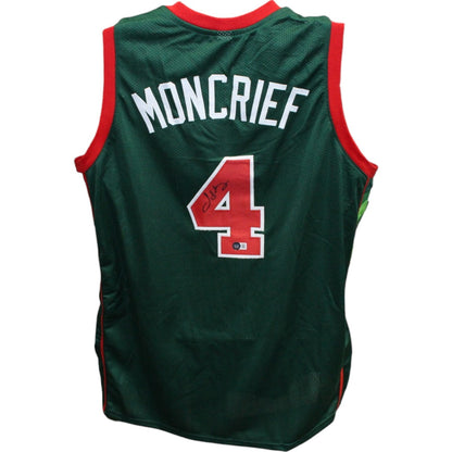Sidney Moncrief Autographed Milwaukee Bucks Pro Style Basketball Jersey