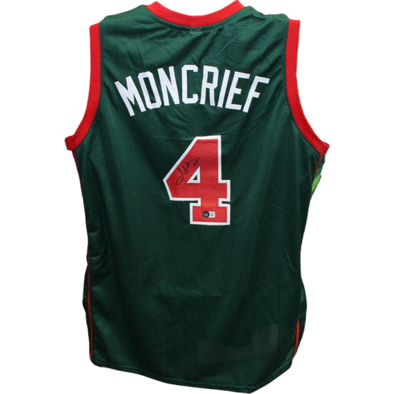 Sidney Moncrief Autographed Milwaukee Bucks Pro Style Basketball Jersey