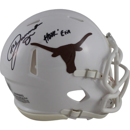 Joseph Ossai Autographed Texas Longhorns Mini Helmet Hook Em Insc.