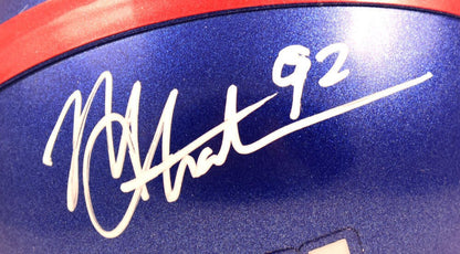 Michael Strahan Signed New York Giants White Mini Helmet