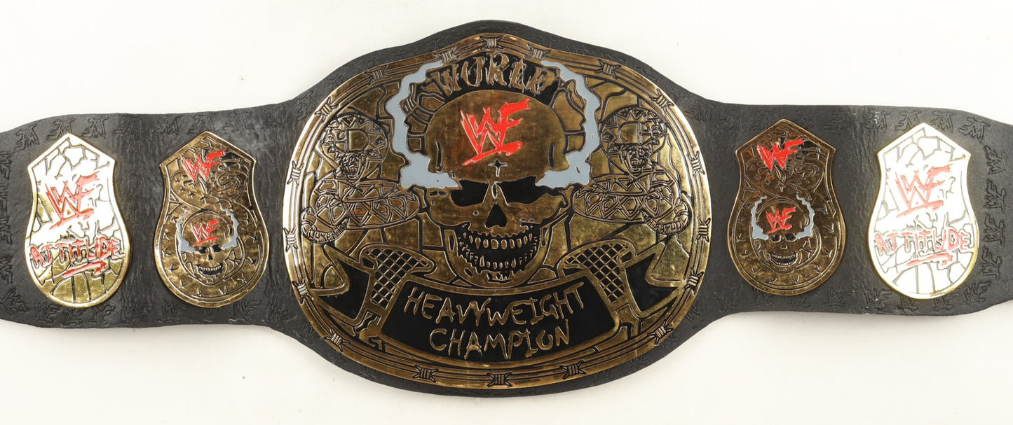 Stone Cold Steve Austin Autographed Silver Championship Belt