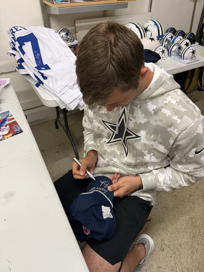 Brandon Aubrey Signed Game Worn 2024 Dallas Cowboys Hat (Beckett)