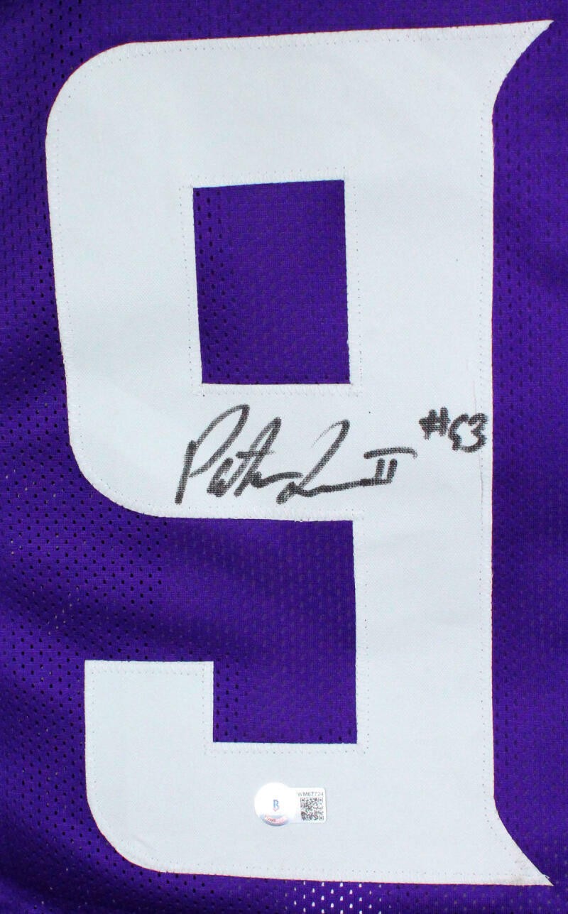 Patrick Jones Autographed Minnesota Vikings Purple Custom Jersey