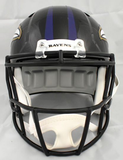 Zay Flowers Autographed Baltimore Ravens Full Size Speed Helmet