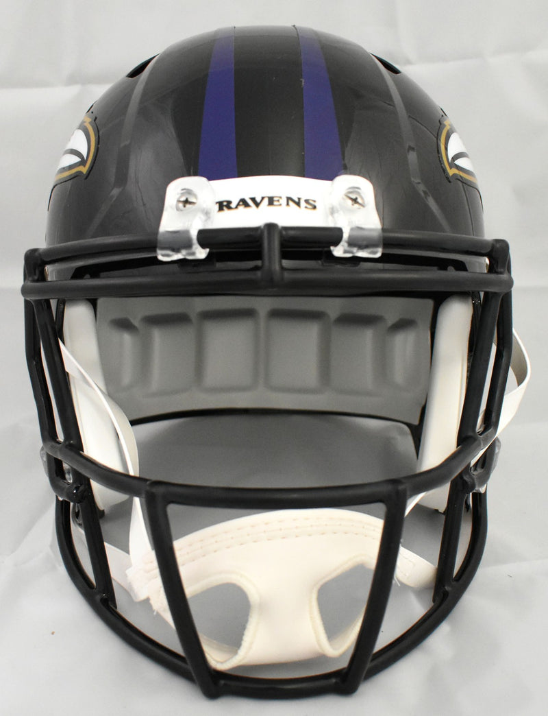 Zay Flowers Autographed Baltimore Ravens Full Size Speed Helmet