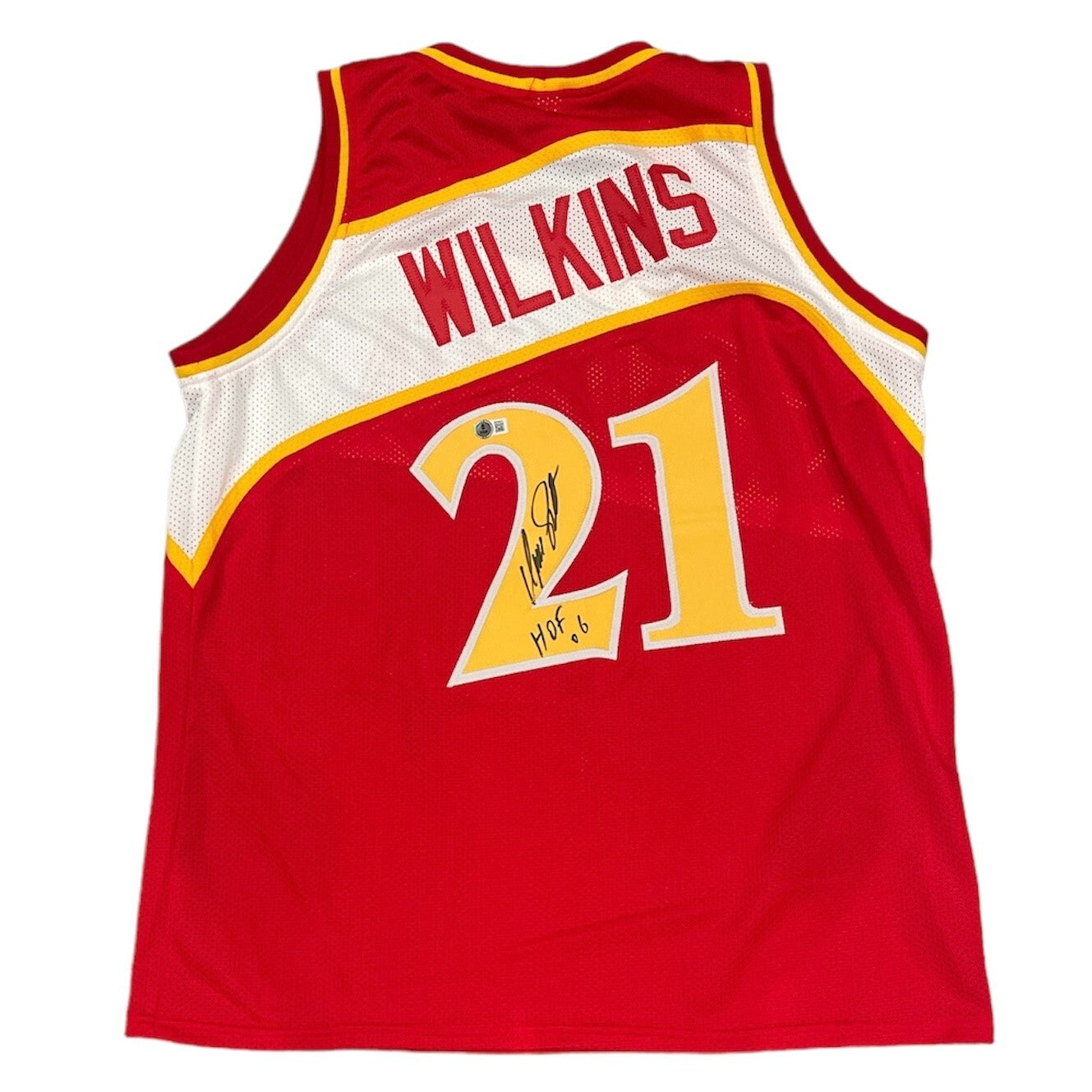 Dominique Wilkins Signed Atlanta Hawks Custom Jersey HOF 06 BAS COA