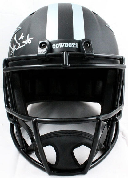 Dak Prescott Autographed Dallas Cowboys Full Size Eclipse Helmet