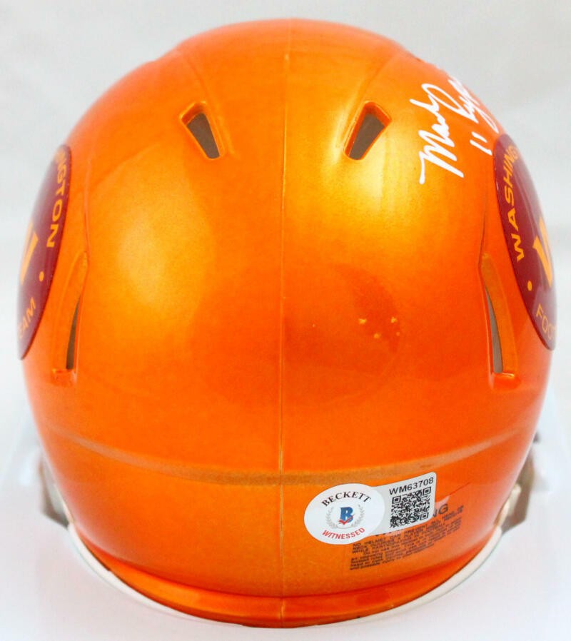 Mark Rypien Signed Washington Flash Speed Mini Helmet SB MVP Inscribed