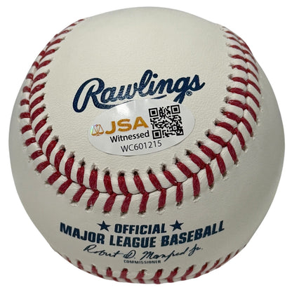 Lee Mazzilli Signed Official MLB Baseball (86 WSC) JSA Witness