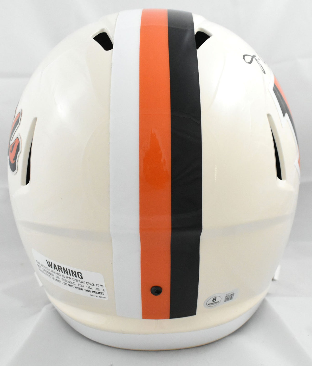 Ja'Marr Chase Autographed Cincinnati Bengals Full Size Retro Speed Helmet