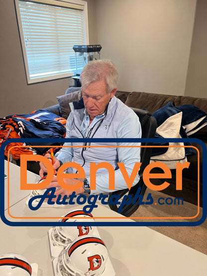 John Elway Signed Denver Broncos 2023 Alternate Mini Helmet