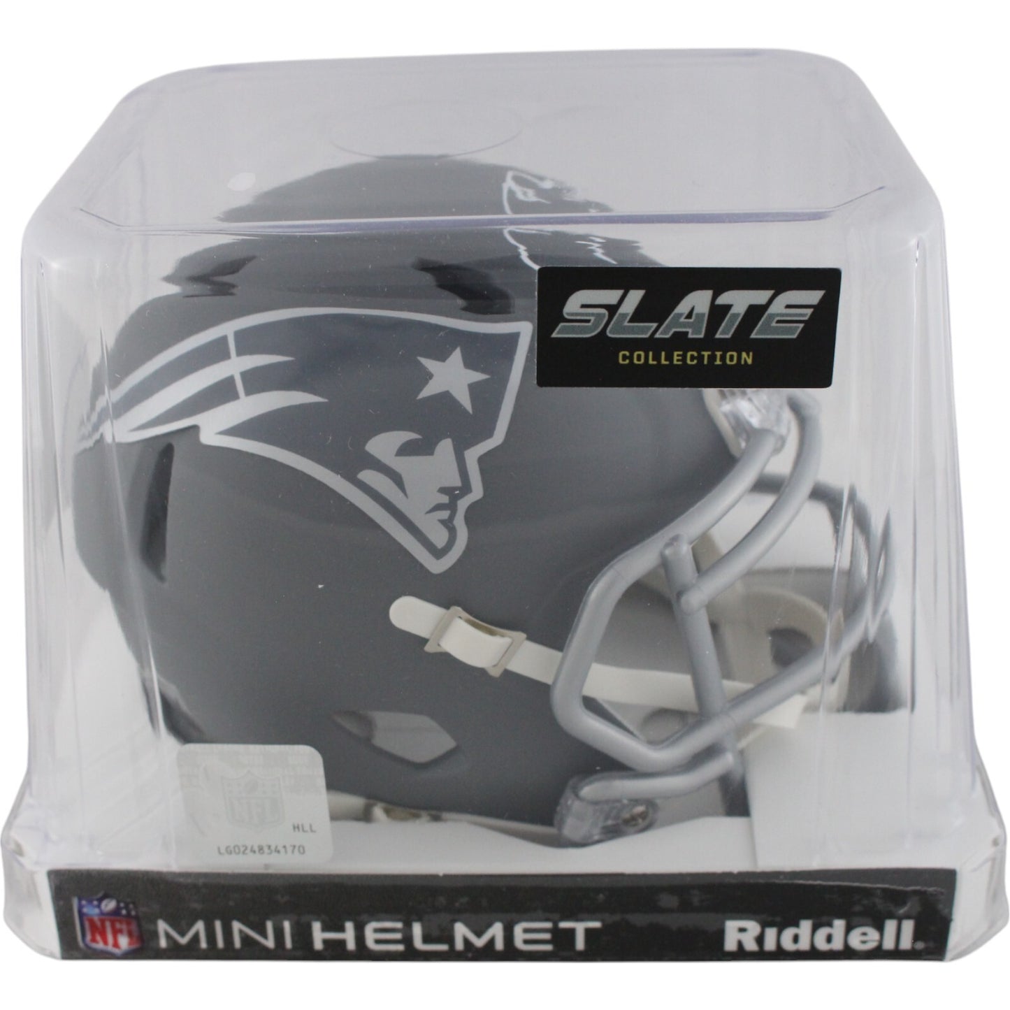 Tom Brady Autographed New England Patriots Slate Mini Helmet (Fanatics)