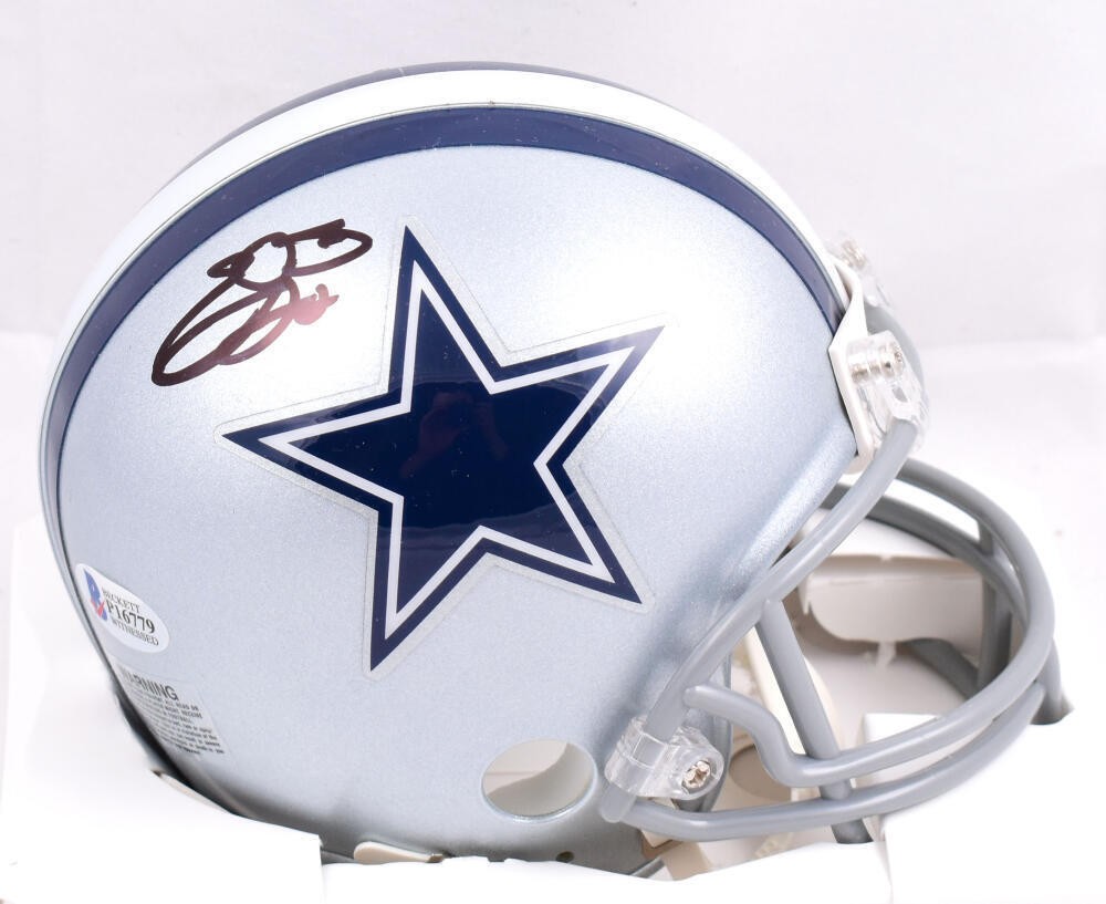 Emmitt Smith Autographed Dallas Cowboys Mini Helmet