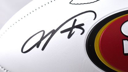 Vernon Davis Signed San Francisco 49ers Logo Football