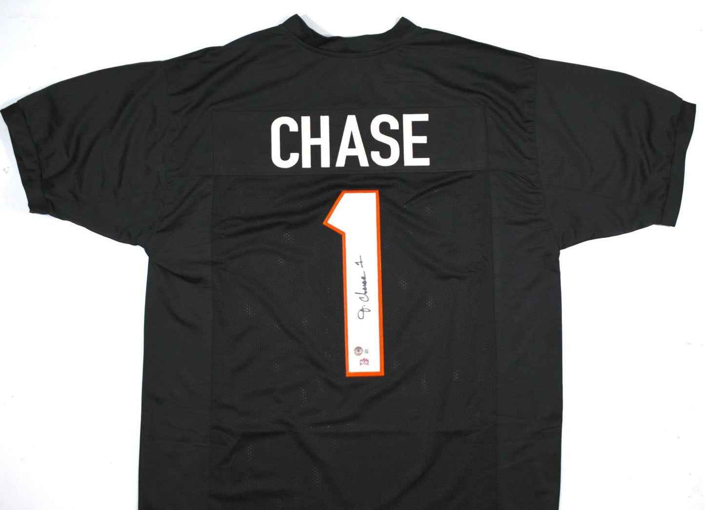 Ja'Marr Chase Autographed Cincinnati Bengals Black Custom Jersey
