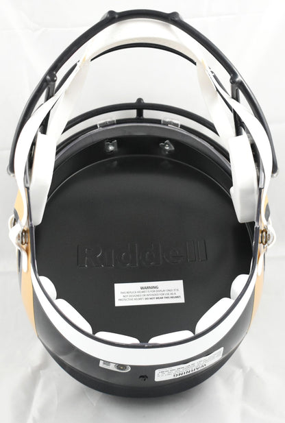 Marshall Faulk Autographed St. Louis Rams Full Size Speed Helmet