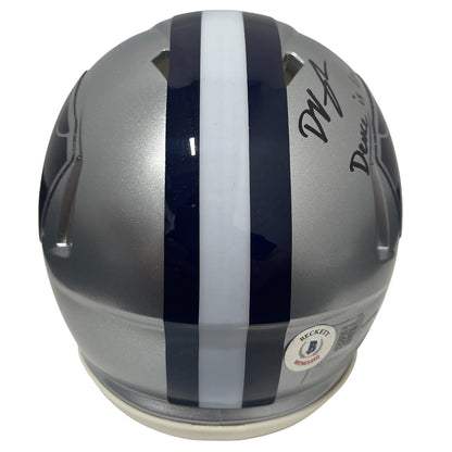 Deuce Vaughn Signed Kansas State Mini Helmet "Deuce is Loose!" Beckett COA