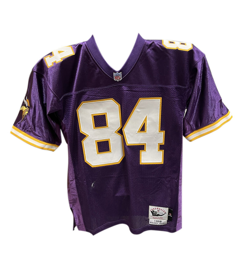 Randy Moss Signed Minnesota Vikings Mitchell & Ness Jersey - Inscribed