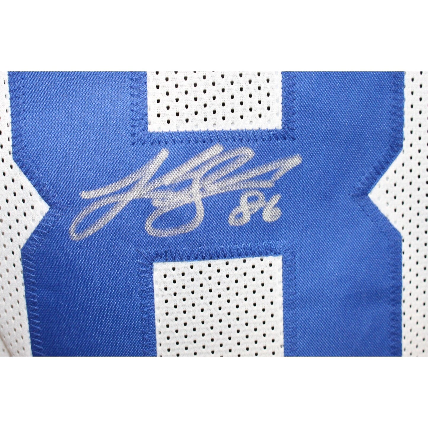 Luke Schoonmaker Autographed Dallas Cowboys Style Jersey Beckett COA