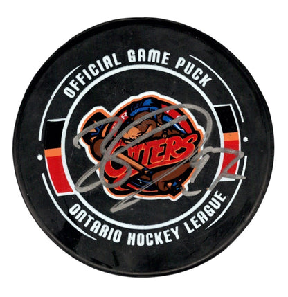 Connor McDavid Signed Erie Otters OHL Game Puck