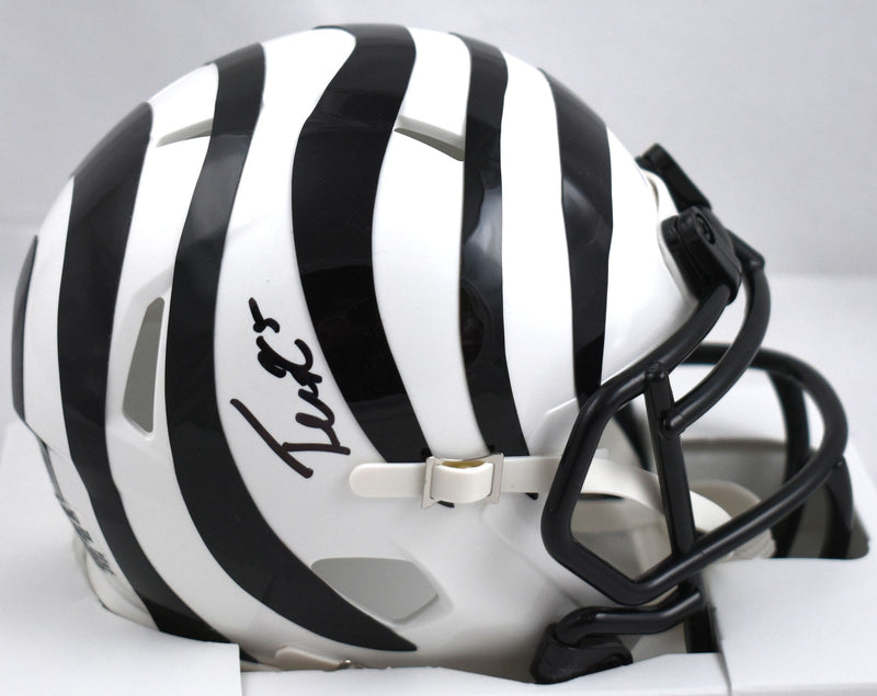 Tee Higgins Signed Cincinnati Bengals 2022 Alternate Mini Helmet