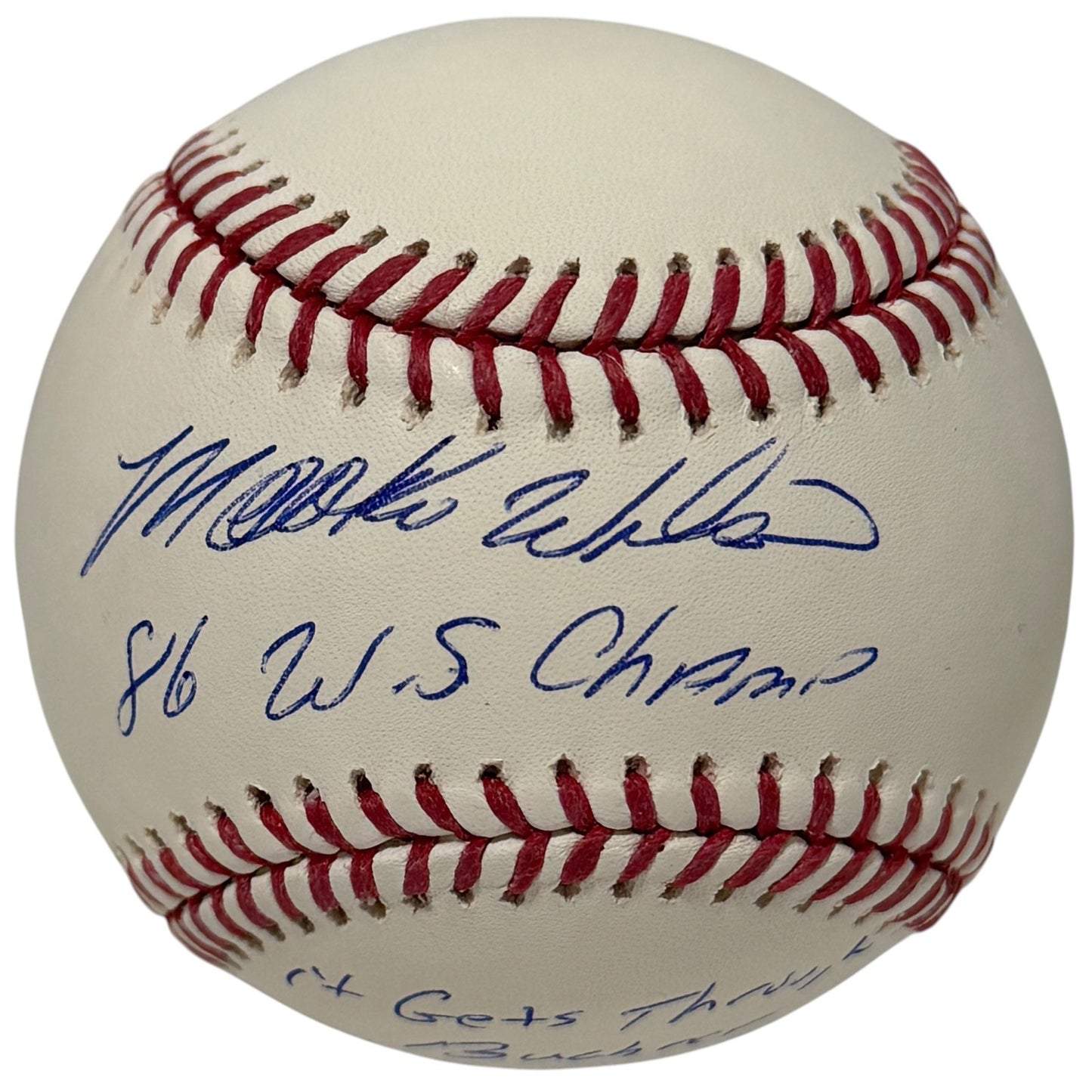 Mookie Wilson Signed New York Mets ROMLB Baseball w/ Inscription (JSA)