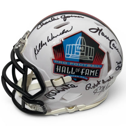 Multi-Signed NFL Hall of Fame Mini Helmet (15 Signatures)