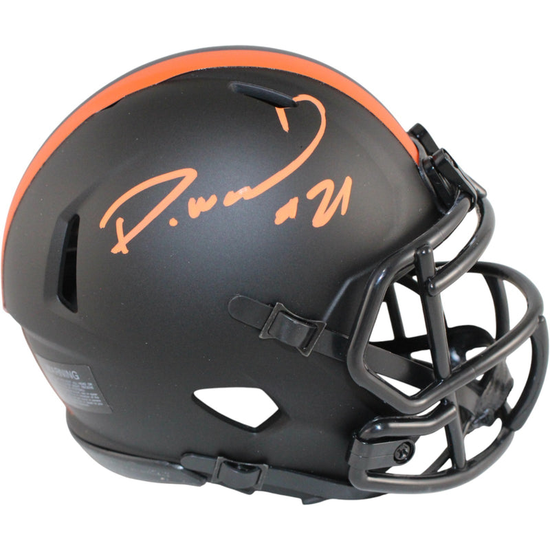 Denzel Ward Cleveland Browns Autographed Eclipse Mini Helmet