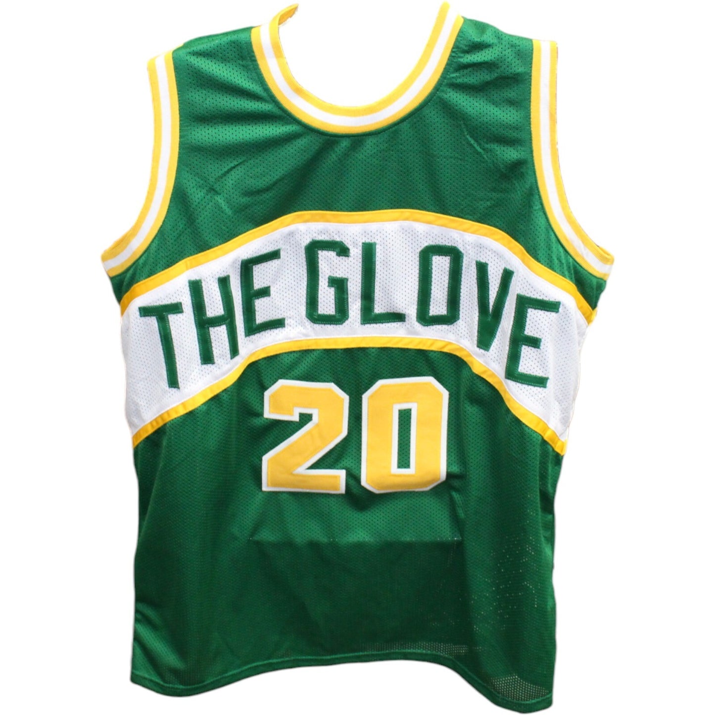 Gary Payton Autographed Seattle SuperSonics Style Green Jersey BAS