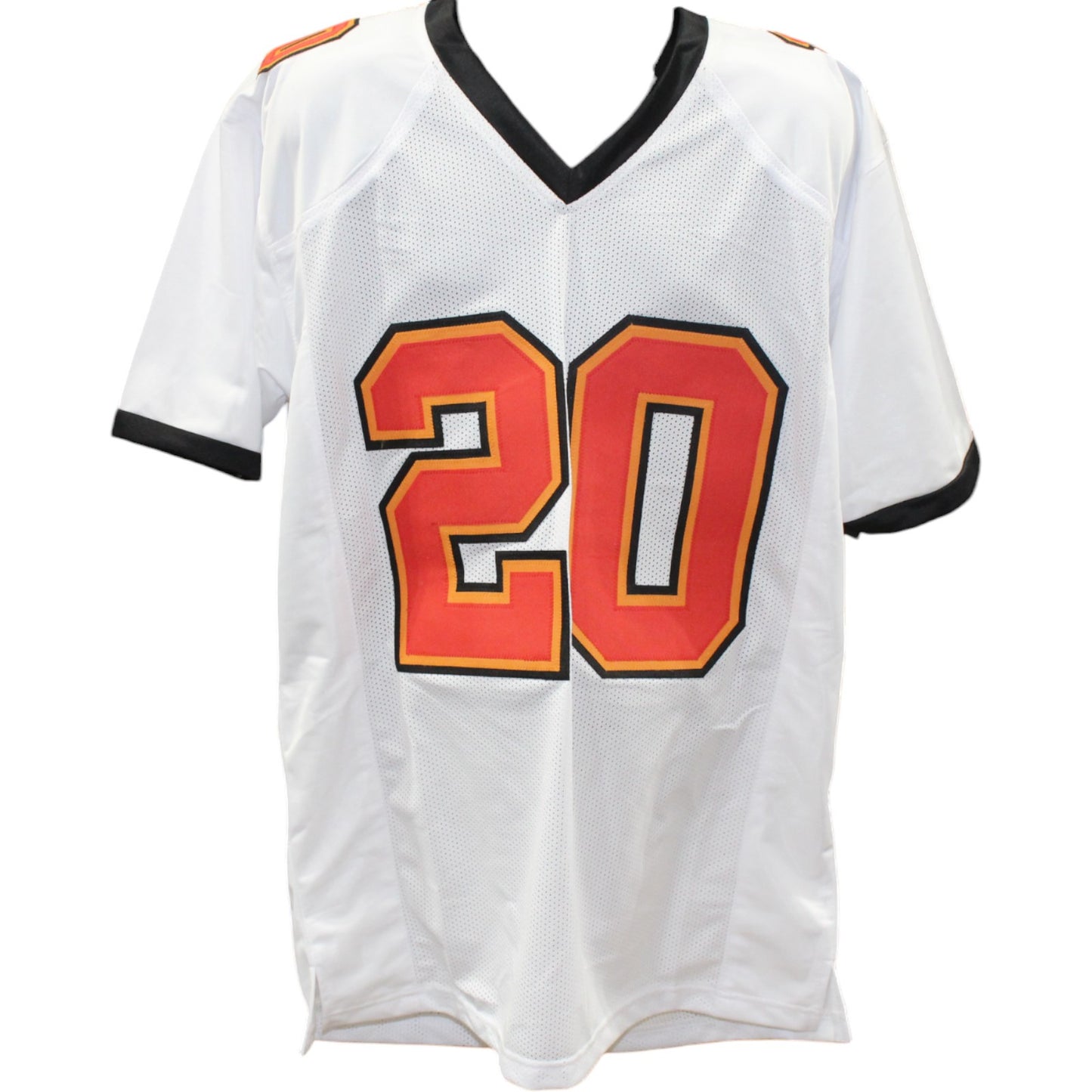 Ronde Barber Autographed White Pro Style Jersey (BAS Witness)