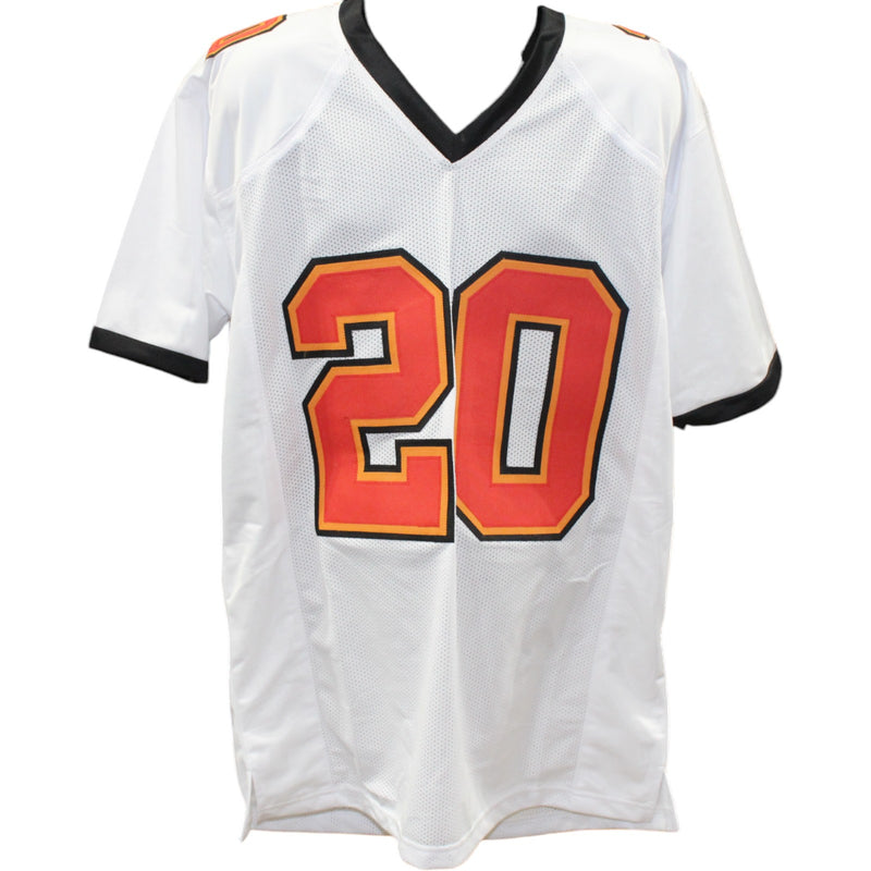 Ronde Barber Autographed White Pro Style Jersey (BAS Witness)