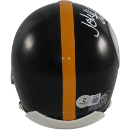 John Stallworth Signed Pittsburgh Steelers VSR4 Throwback Mini Helmet