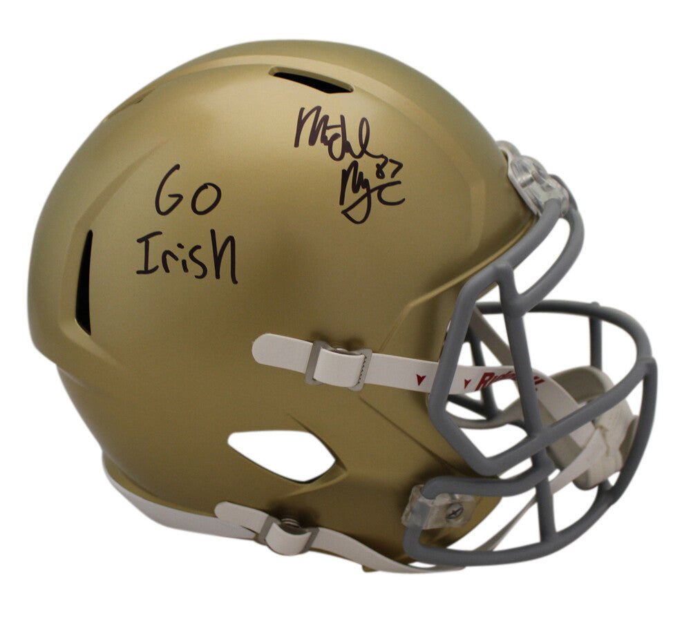 Michael Mayer Notre Dame Fighting Irish Signed Full Size Helmet